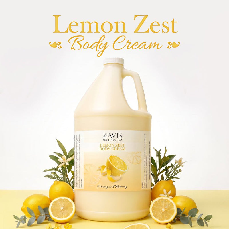 LAVIS - Lemon Zest - Body Cream - 1Gallon - DTK Nail Supply