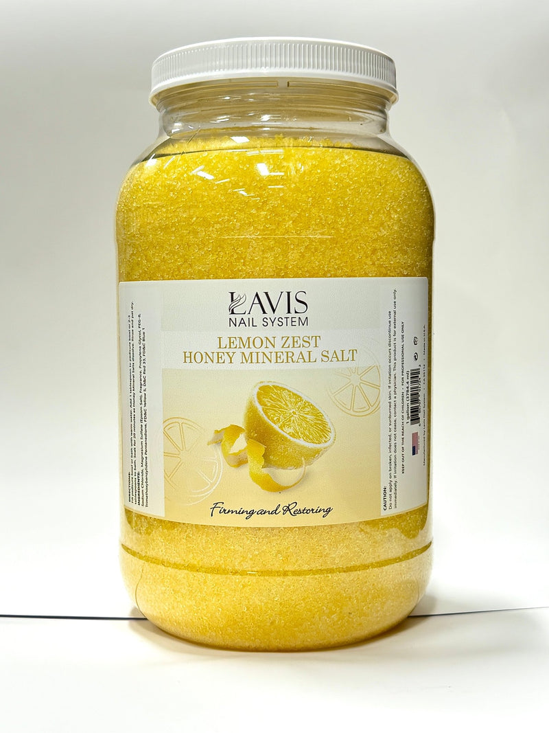 LAVIS - Lemon Zest Honey Mineral Salt - 1 gallon - DTK Nail Supply
