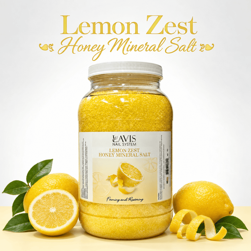 LAVIS - Lemon Zest Honey Mineral Salt - 1 gallon - DTK Nail Supply