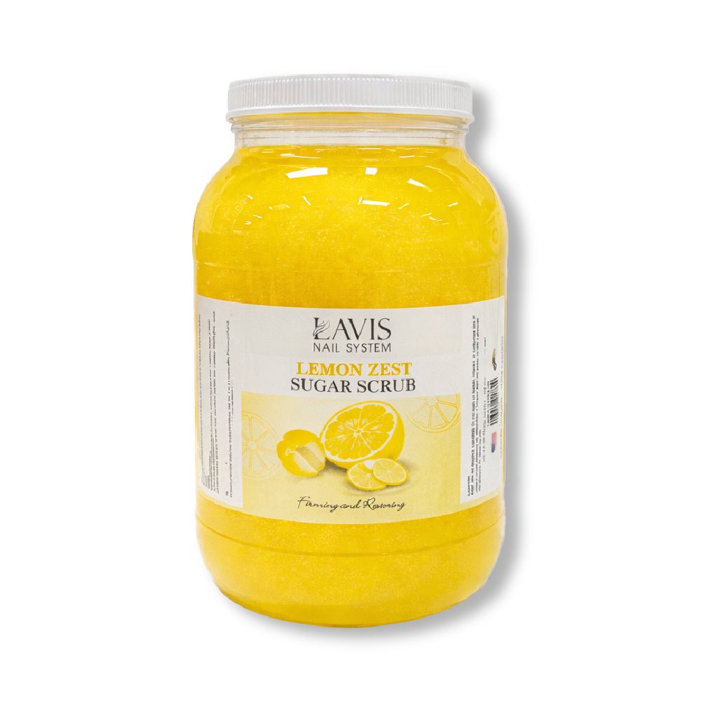 LAVIS - Lemon Zest - Sugar Scrub for Pedicure - 1 gallon - DTK Nail Supply