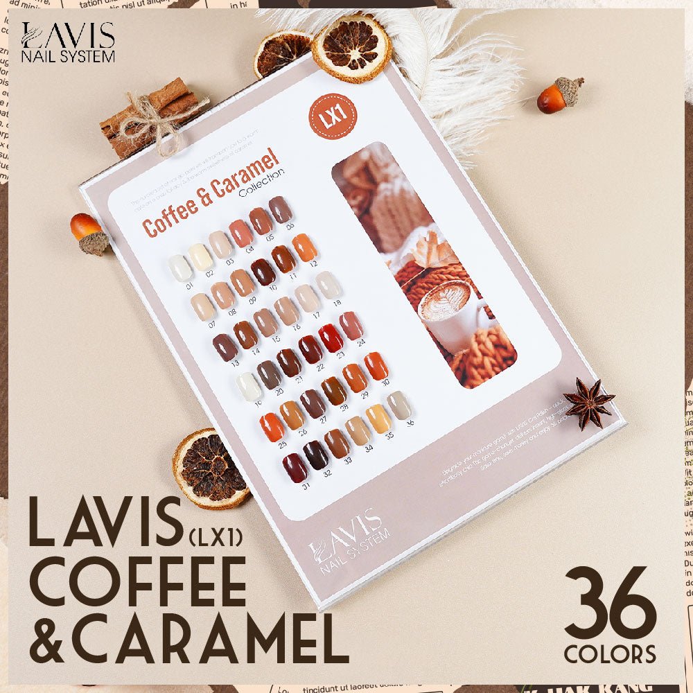 LAVIS LX1 - 01 - Gel Polish 0.5 oz - Coffee & Caramel Collection - DTK Nail Supply