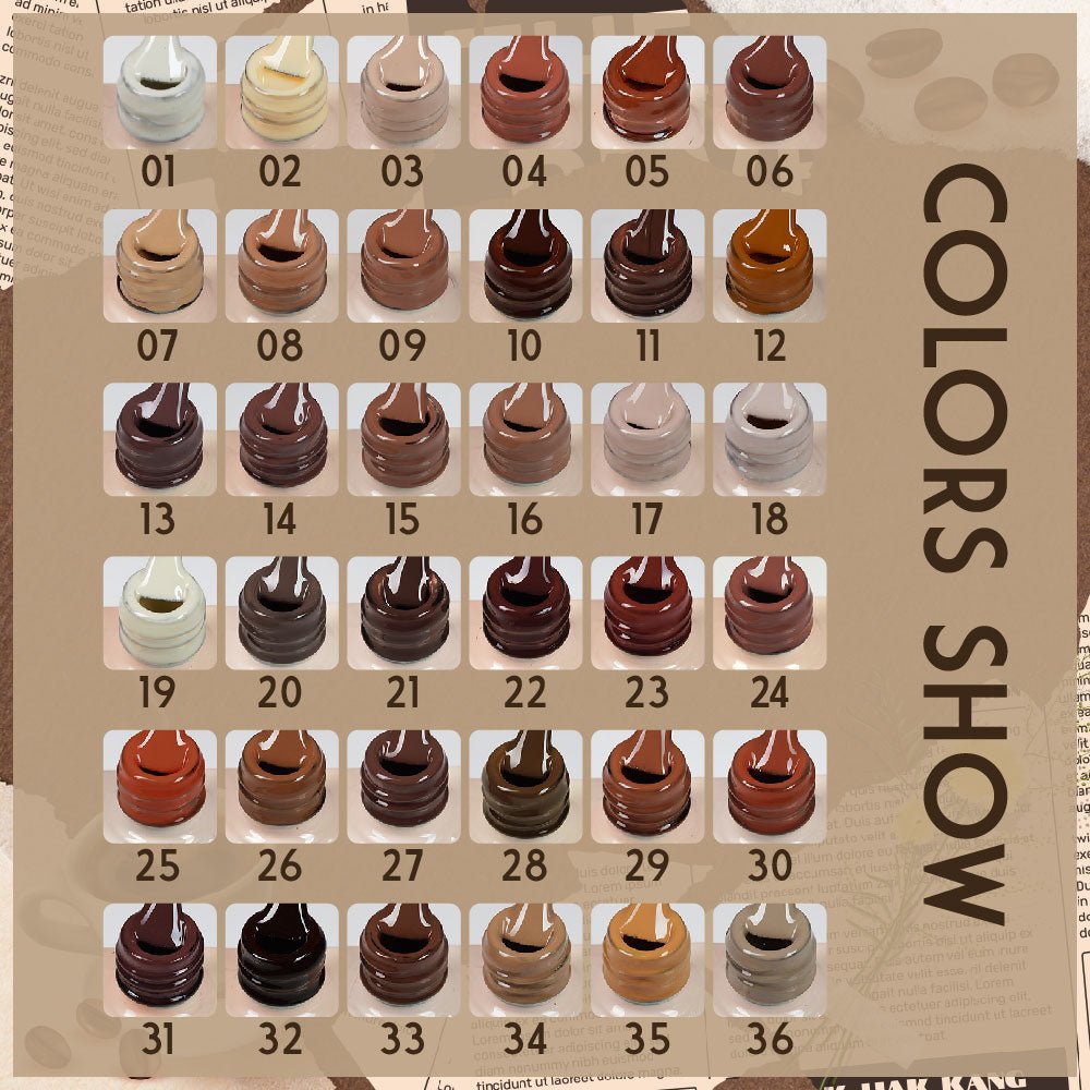 LAVIS LX1 - 01 - Gel Polish 0.5 oz - Coffee & Caramel Collection - DTK Nail Supply