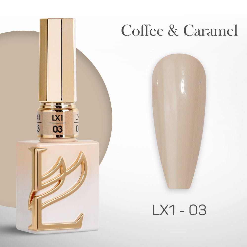 LAVIS LX1 - 03 - Gel Polish 0.5 oz - Coffee & Caramel Collection - DTK Nail Supply
