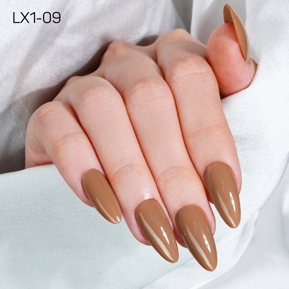 LAVIS LX1 - 09 - Gel Polish 0.5 oz - Coffee & Caramel Collection - DTK Nail Supply