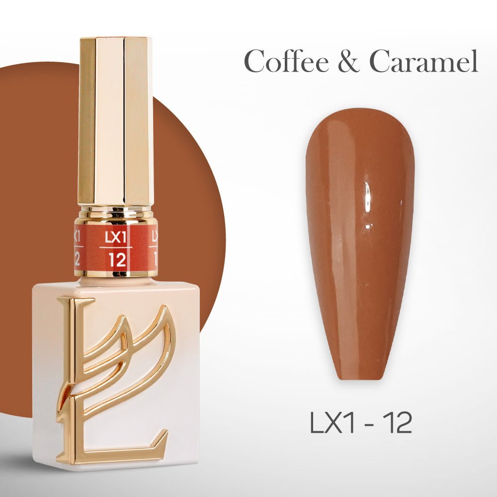 LAVIS LX1 - 12 - Gel Polish 0.5 oz - Coffee & Caramel Collection - DTK Nail Supply