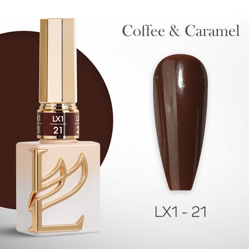 LAVIS LX1 - 21 - Gel Polish 0.5 oz - Coffee & Caramel Collection - DTK Nail Supply