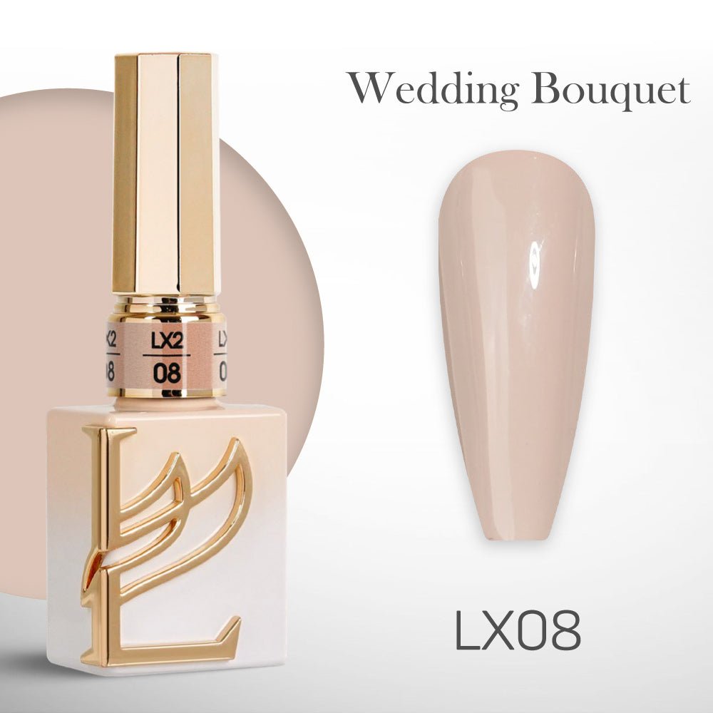 LAVIS LX2 - 08 - Gel Polish 0.5 oz - Wedding Bouquet Collection - DTK Nail Supply