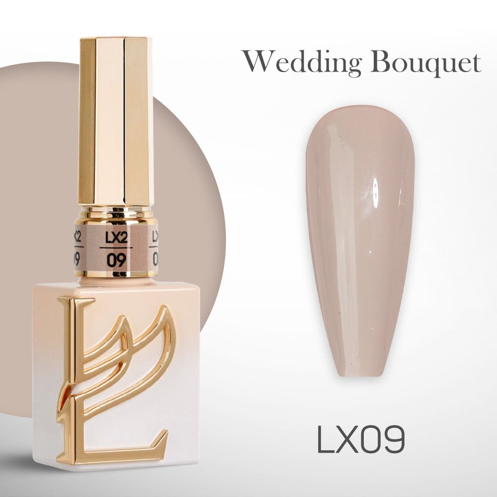 LAVIS LX2 - 09 - Gel Polish 0.5 oz - Wedding Bouquet Collection - DTK Nail Supply