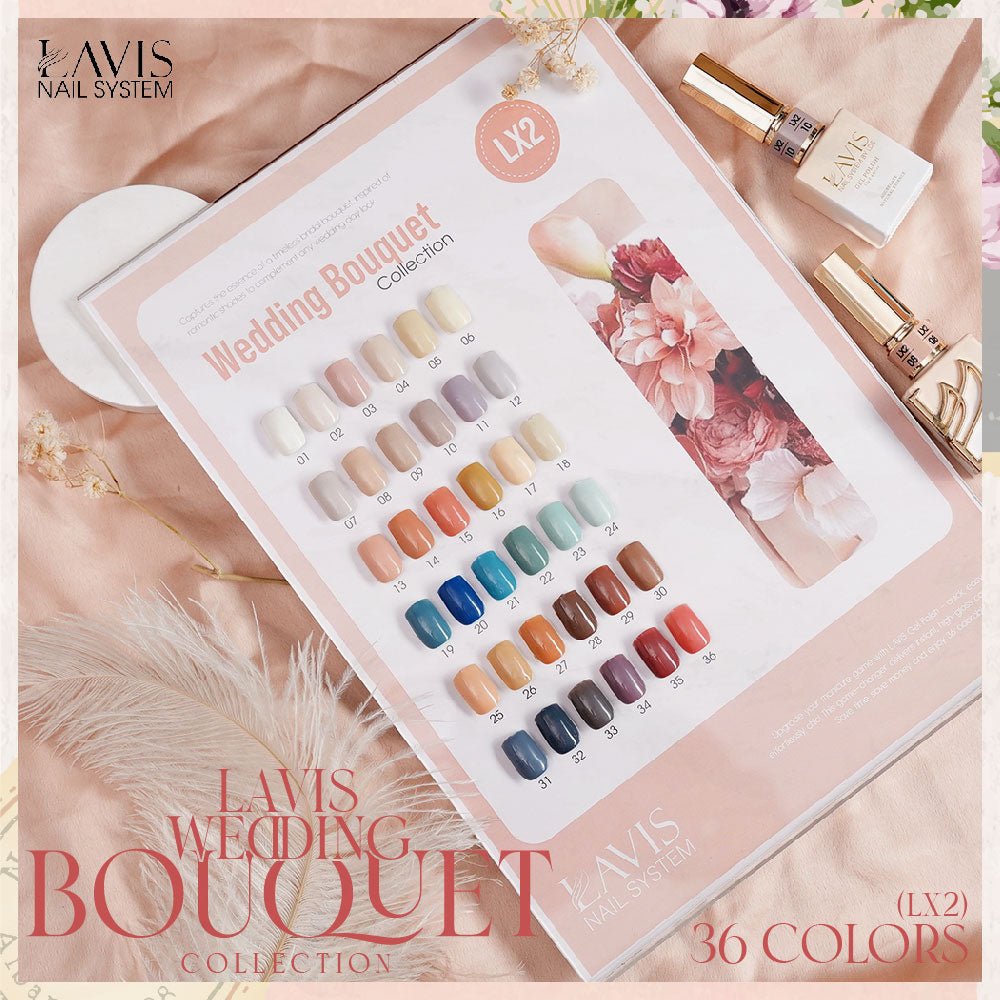 LAVIS LX2 - 36 - Gel Polish 0.5 oz - Wedding Bouquet Collection - DTK Nail Supply