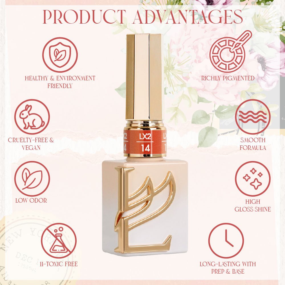 LAVIS LX2 - 36 - Gel Polish 0.5 oz - Wedding Bouquet Collection - DTK Nail Supply