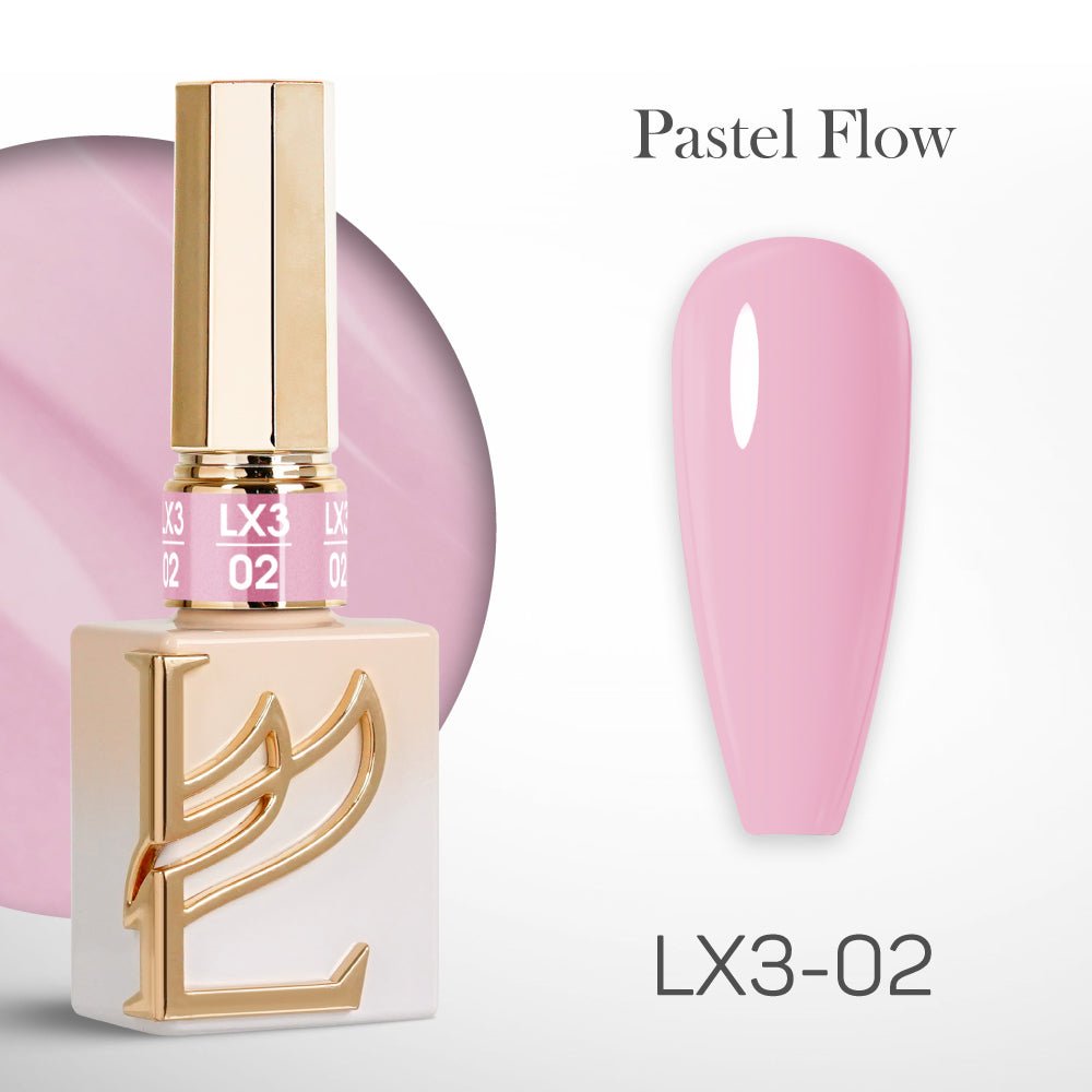 LAVIS LX3 - 02 - Gel Polish 0.5 oz - Pastel Flow Collection - DTK Nail Supply