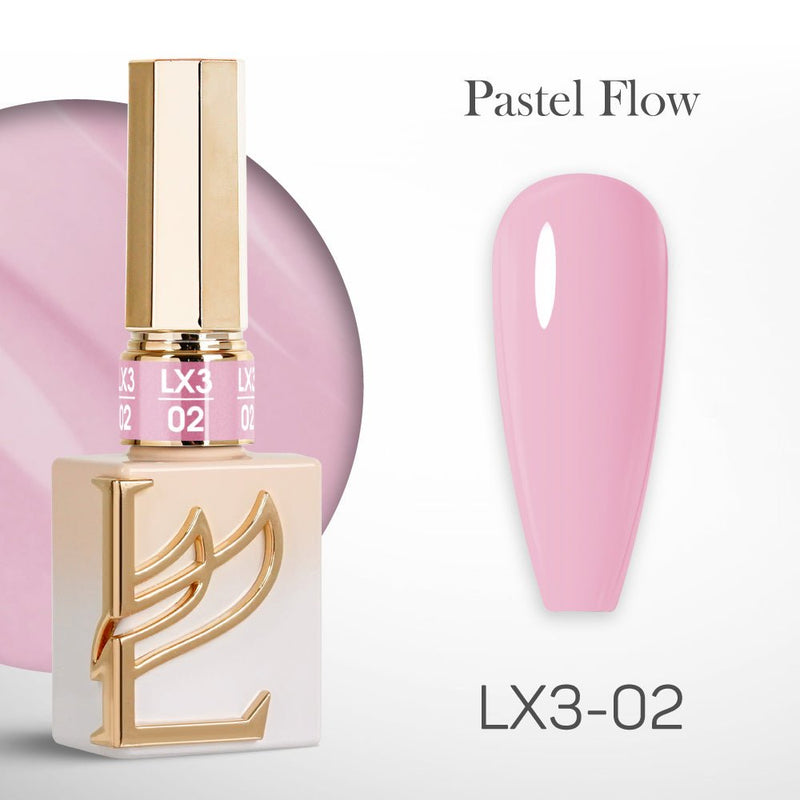 LAVIS LX3 - 02 - Gel Polish 0.5 oz - Pastel Flow Collection - DTK Nail Supply