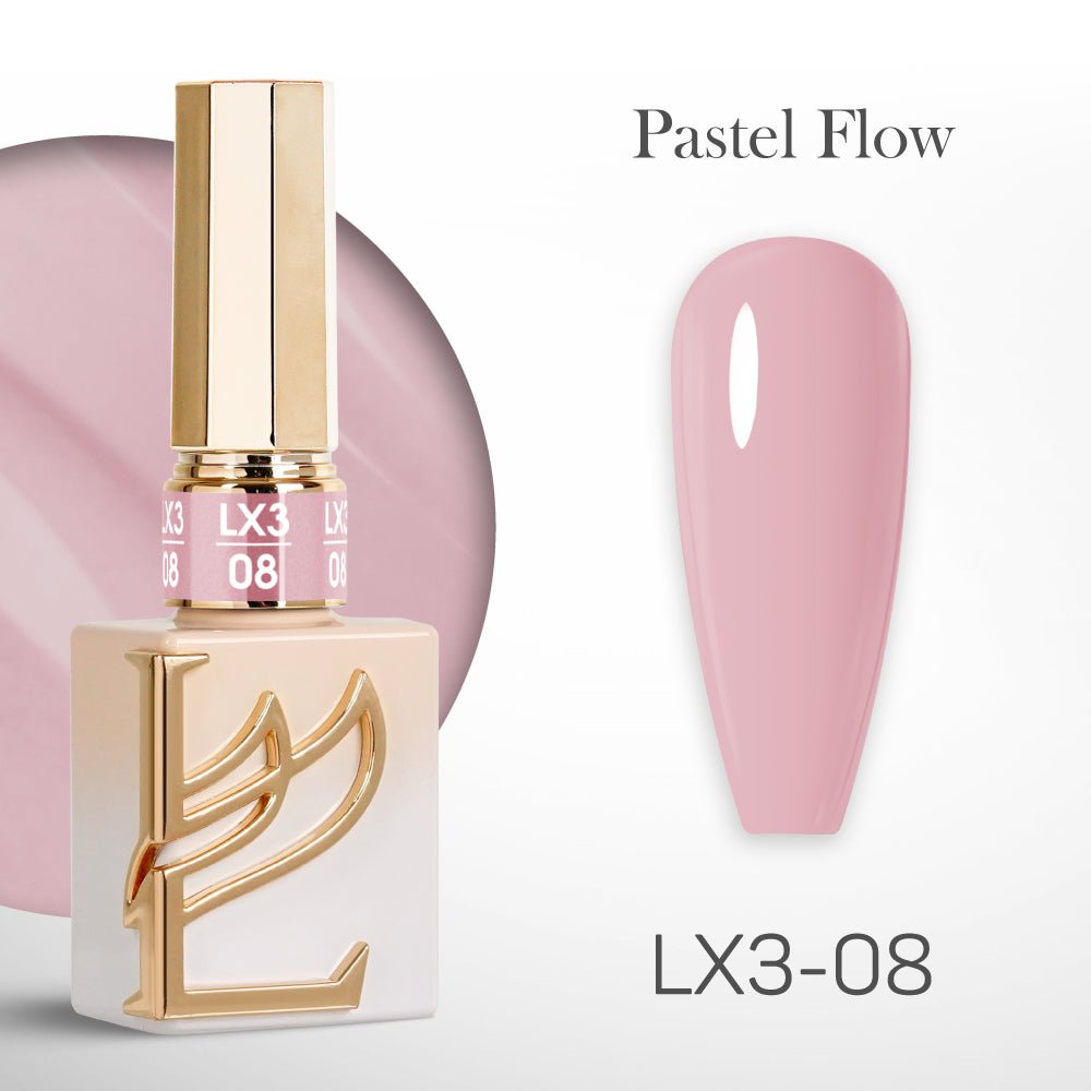 LAVIS LX3 - 08 - Gel Polish 0.5 oz - Pastel Flow Collection - DTK Nail Supply
