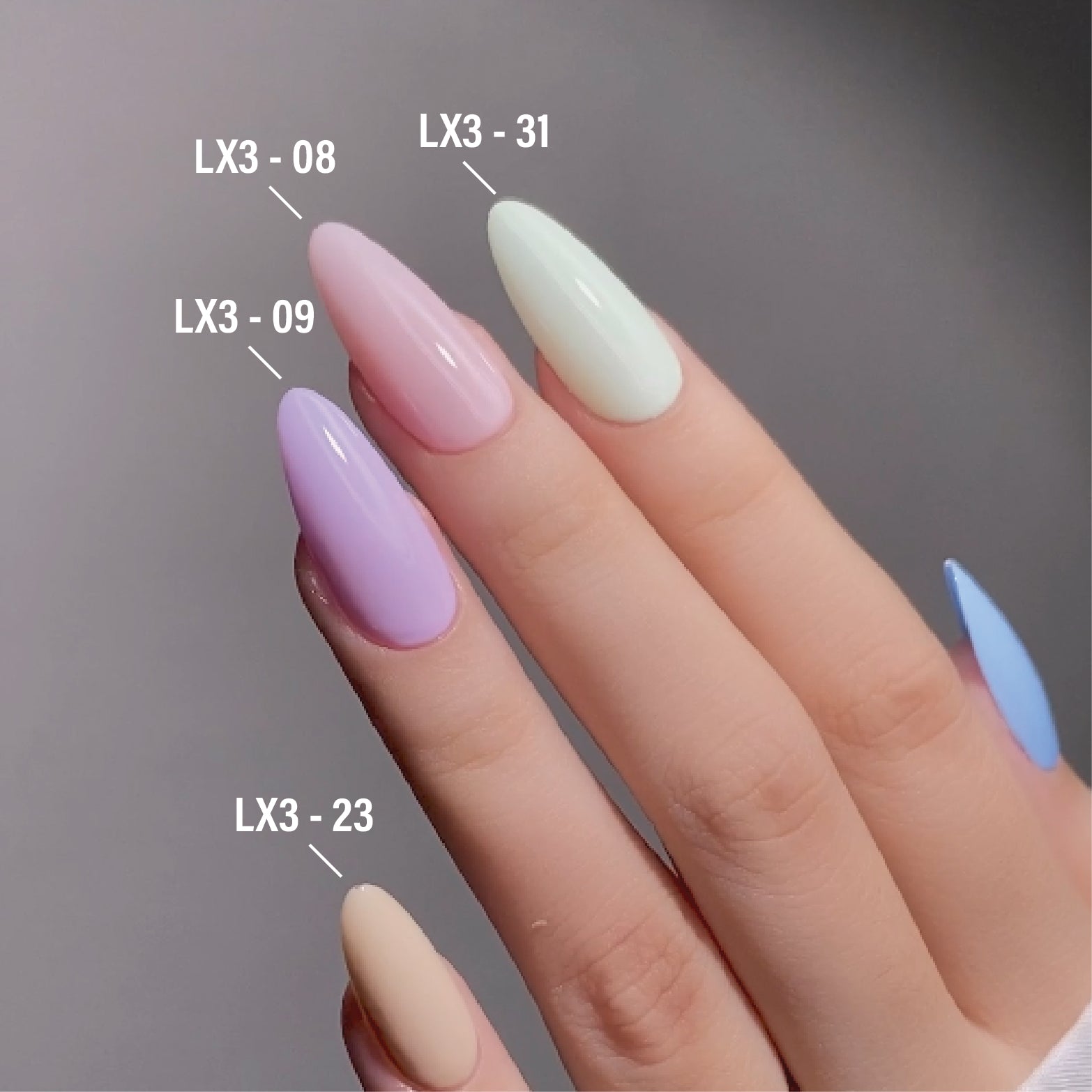 LAVIS LX3 - 08 - Gel Polish 0.5 oz - Pastel Flow Collection - DTK Nail Supply