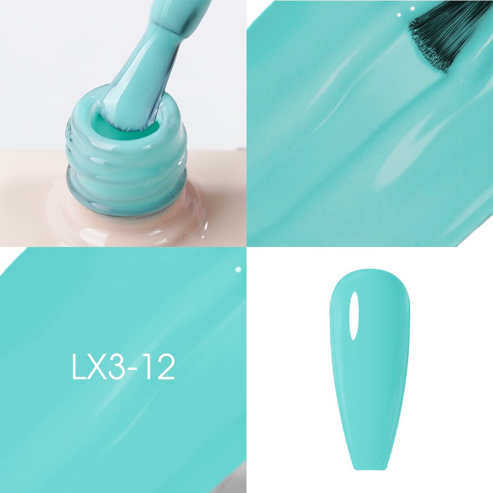 LAVIS LX3 - 12 - Gel Polish 0.5 oz - Pastel Flow Collection - DTK Nail Supply