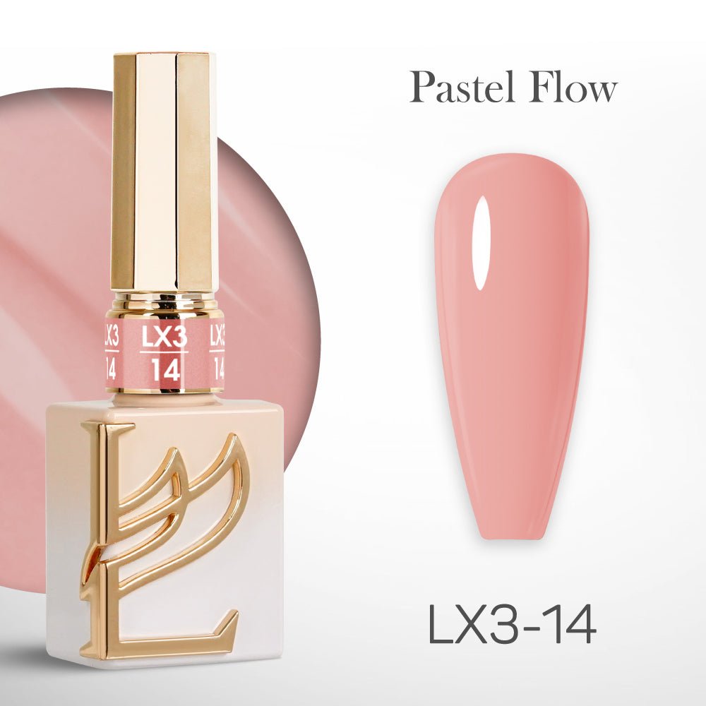 LAVIS LX3 - 14 - Gel Polish 0.5 oz - Pastel Flow Collection - DTK Nail Supply