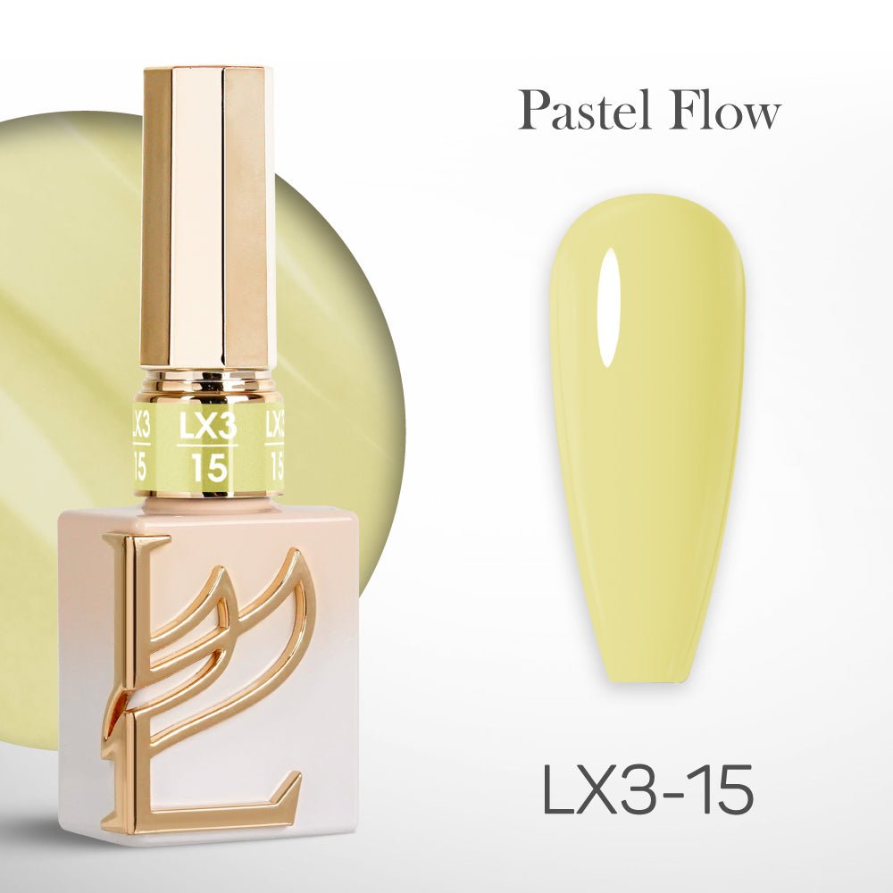 LAVIS LX3 - 15 - Gel Polish 0.5 oz - Pastel Flow Collection - DTK Nail Supply