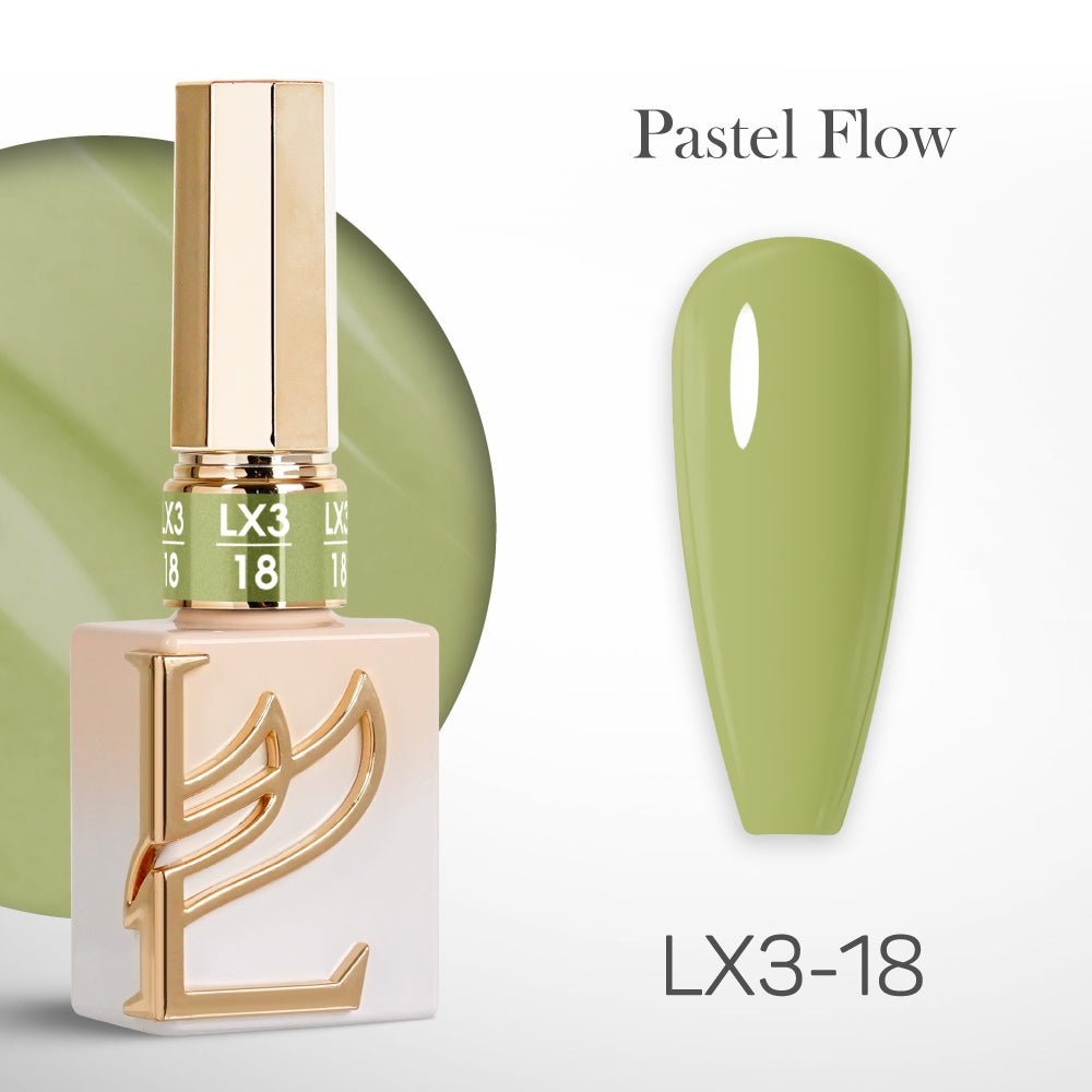 LAVIS LX3 - 18 - Gel Polish 0.5 oz - Pastel Flow Collection - DTK Nail Supply