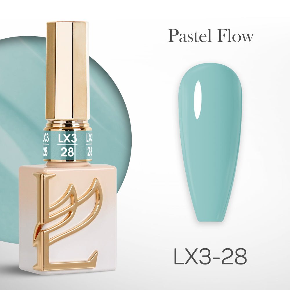 LAVIS LX3 - 28 - Gel Polish 0.5 oz - Pastel Flow Collection - DTK Nail Supply