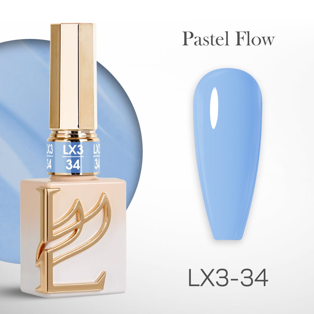 LAVIS LX3 - 34 - Gel Polish 0.5 oz - Pastel Flow Collection - DTK Nail Supply
