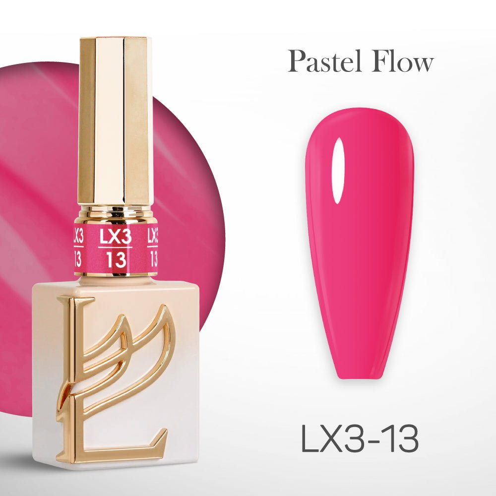 LAVIS LX3 - Set 36 Colors - Gel Polish 0.5 oz - Pastel Flow Collection - DTK Nail Supply