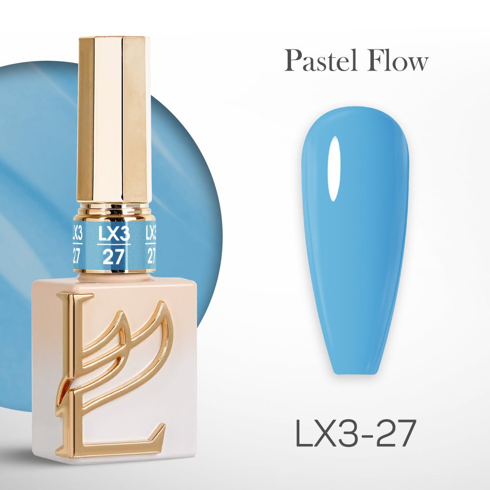 LAVIS LX3 - Set 36 Colors - Gel Polish 0.5 oz - Pastel Flow Collection - DTK Nail Supply