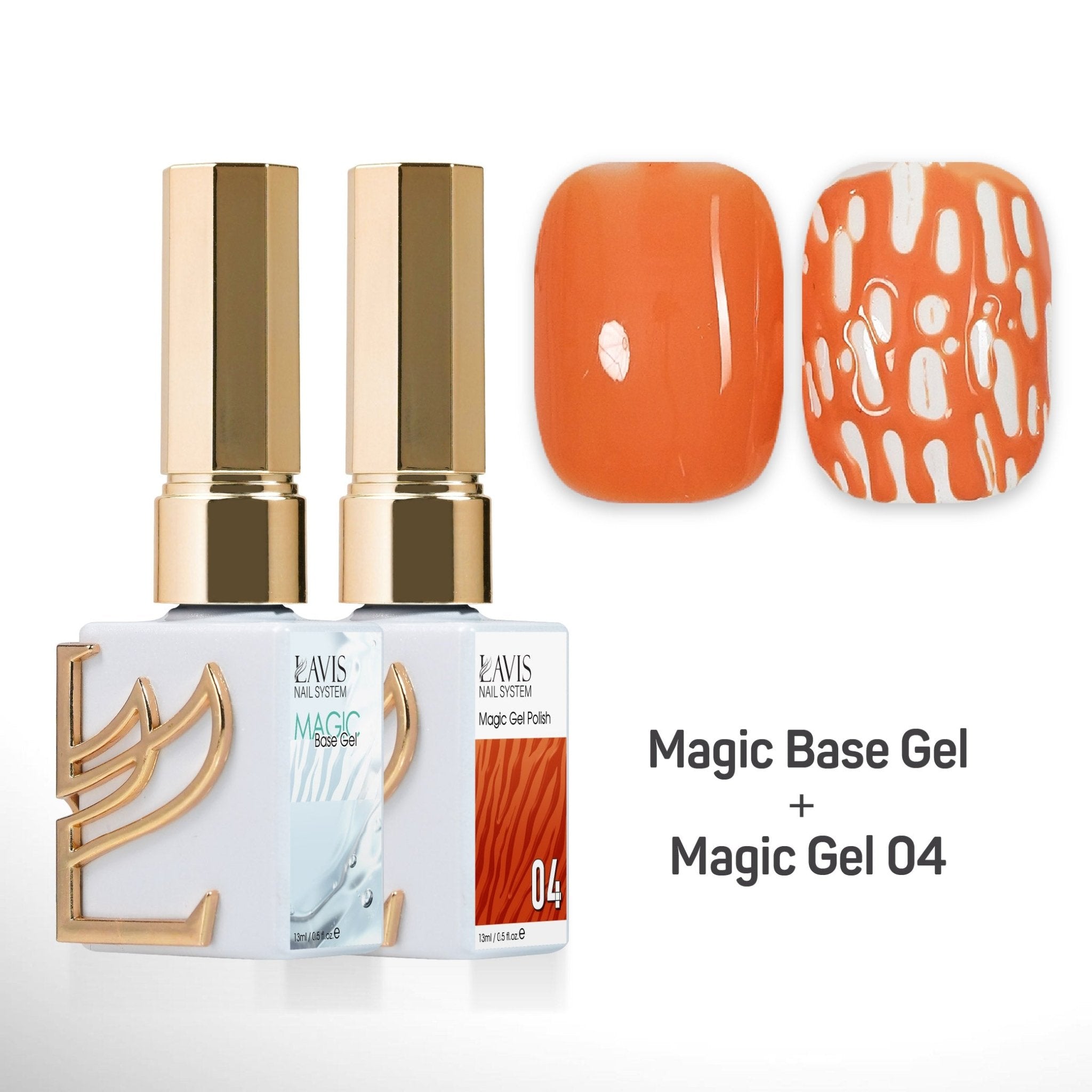 LAVIS Magic Base Gel + Magic Gel 04 - DTK Nail Supply