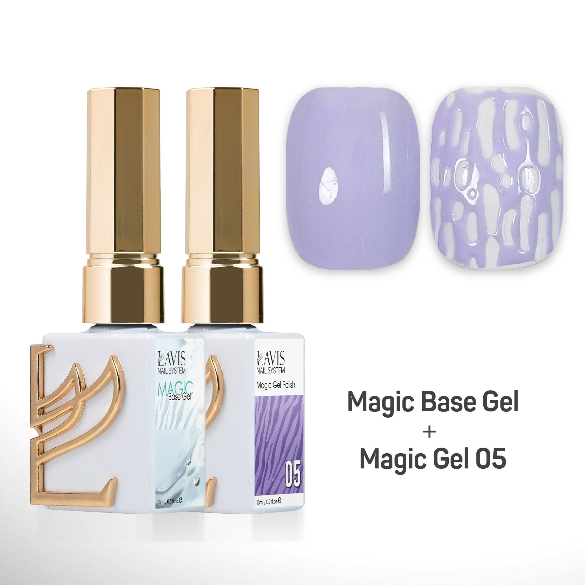 LAVIS Magic Base Gel + Magic Gel 05 - DTK Nail Supply