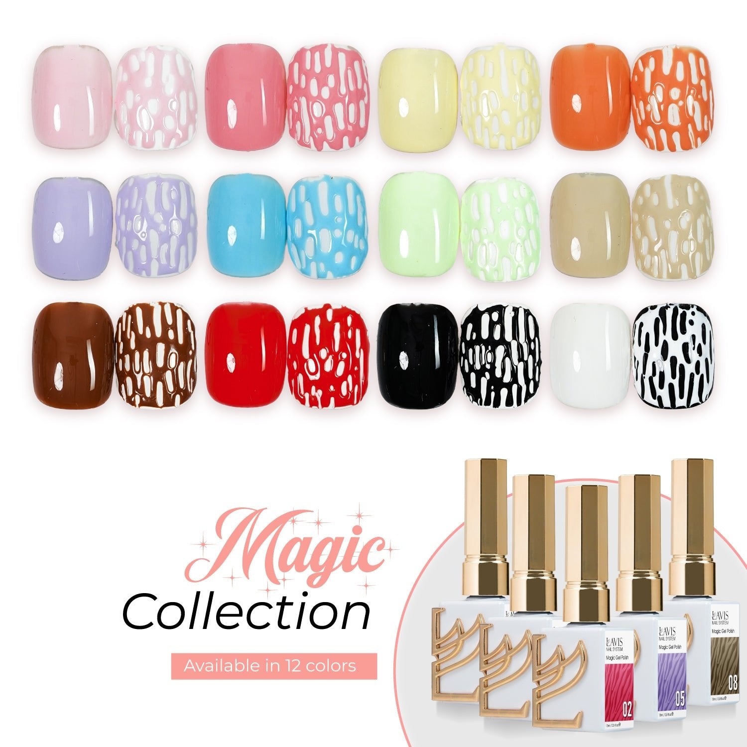 LAVIS Magic Base Gel + Magic Gel 10 - DTK Nail Supply