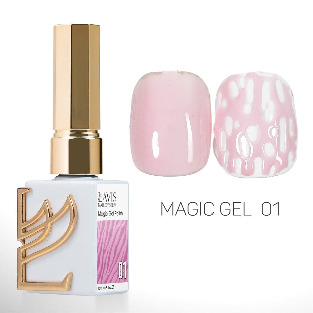 LAVIS Magic Gel Set 12 Colors - 0.5 oz - DTK Nail Supply