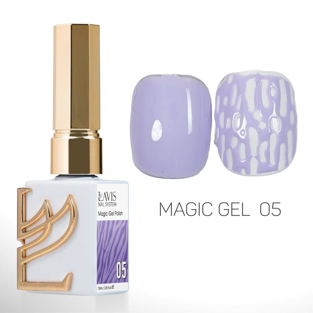 LAVIS Magic Gel Set 12 Colors - 0.5 oz - DTK Nail Supply