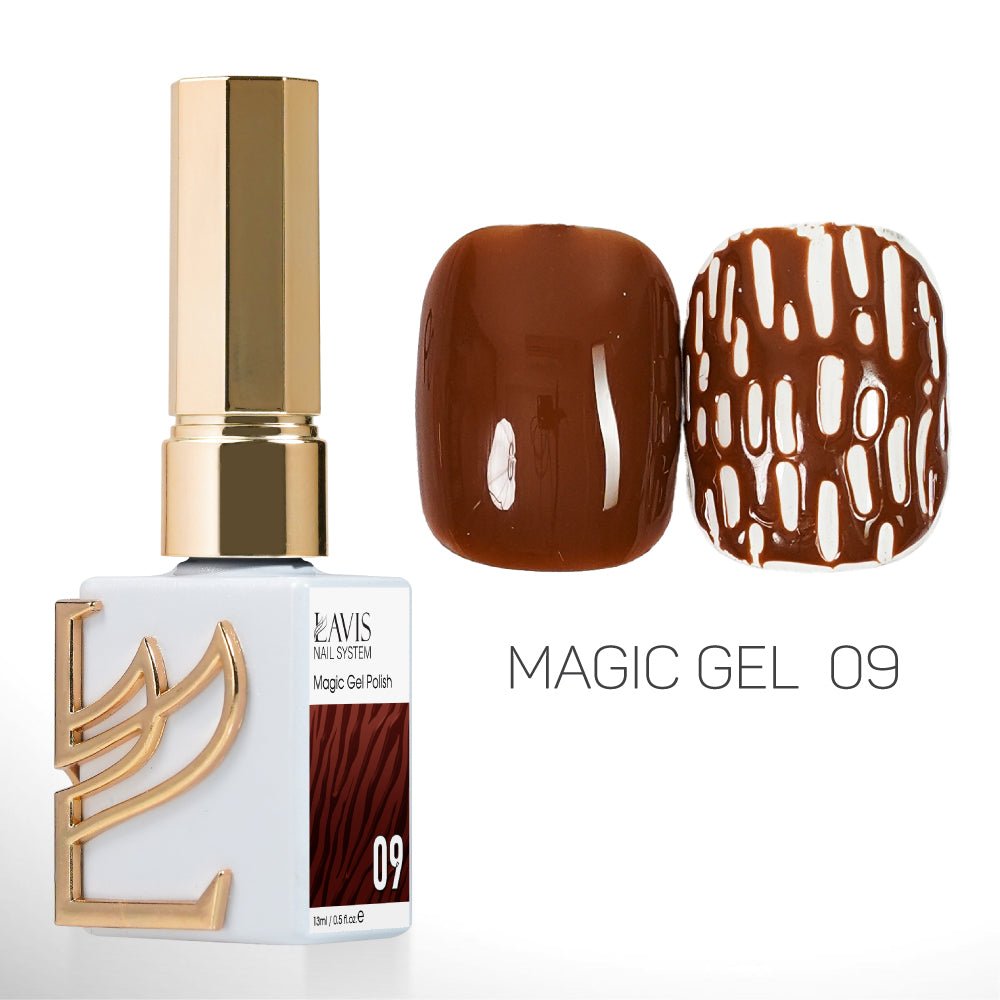 LAVIS Magic Gel Set 12 Colors - 0.5 oz - DTK Nail Supply