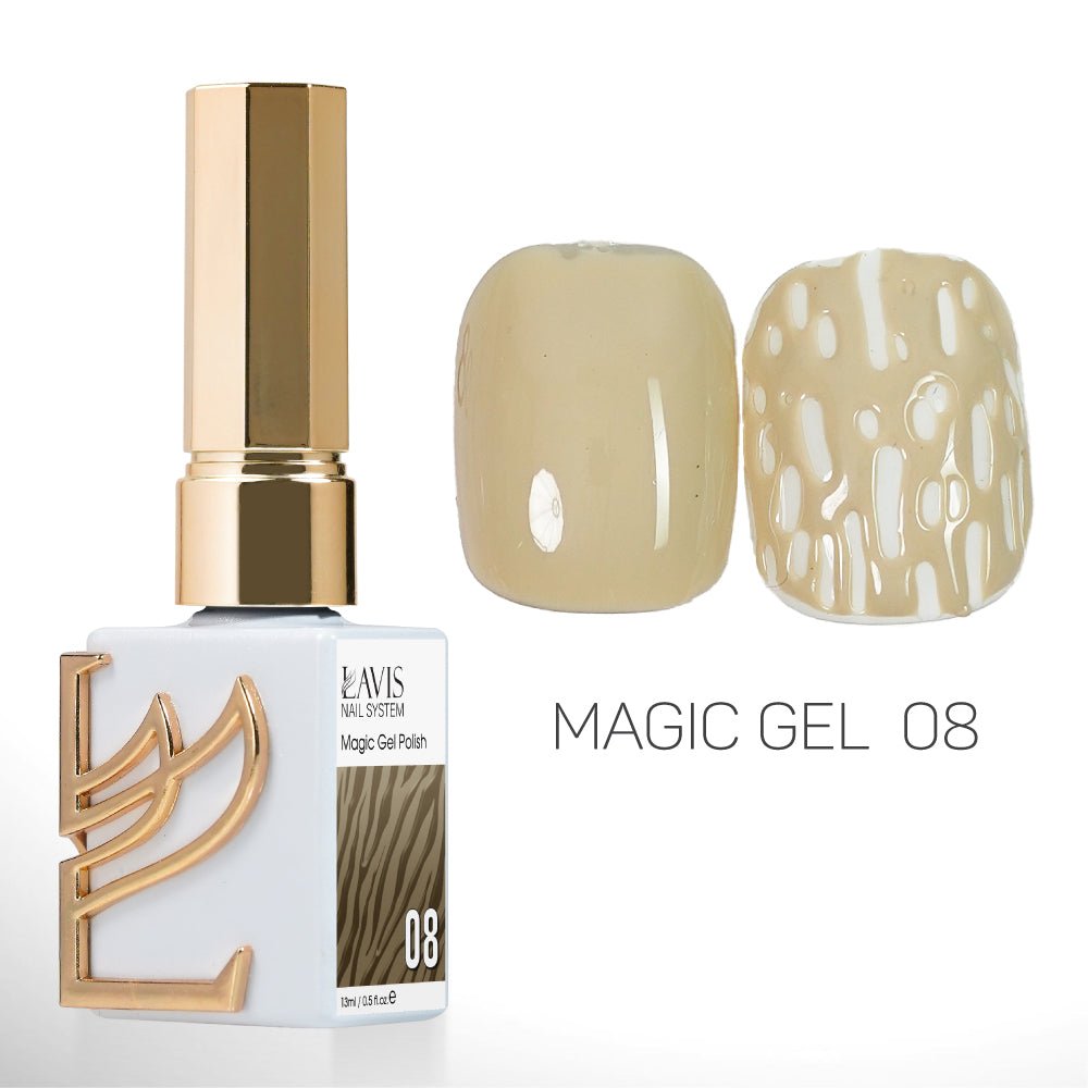 LAVIS Magic Gel Set 12 Colors - 0.5 oz - DTK Nail Supply