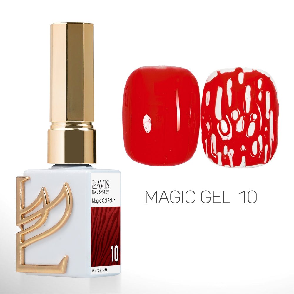 LAVIS Magic Gel Set 12 Colors - 0.5 oz - DTK Nail Supply