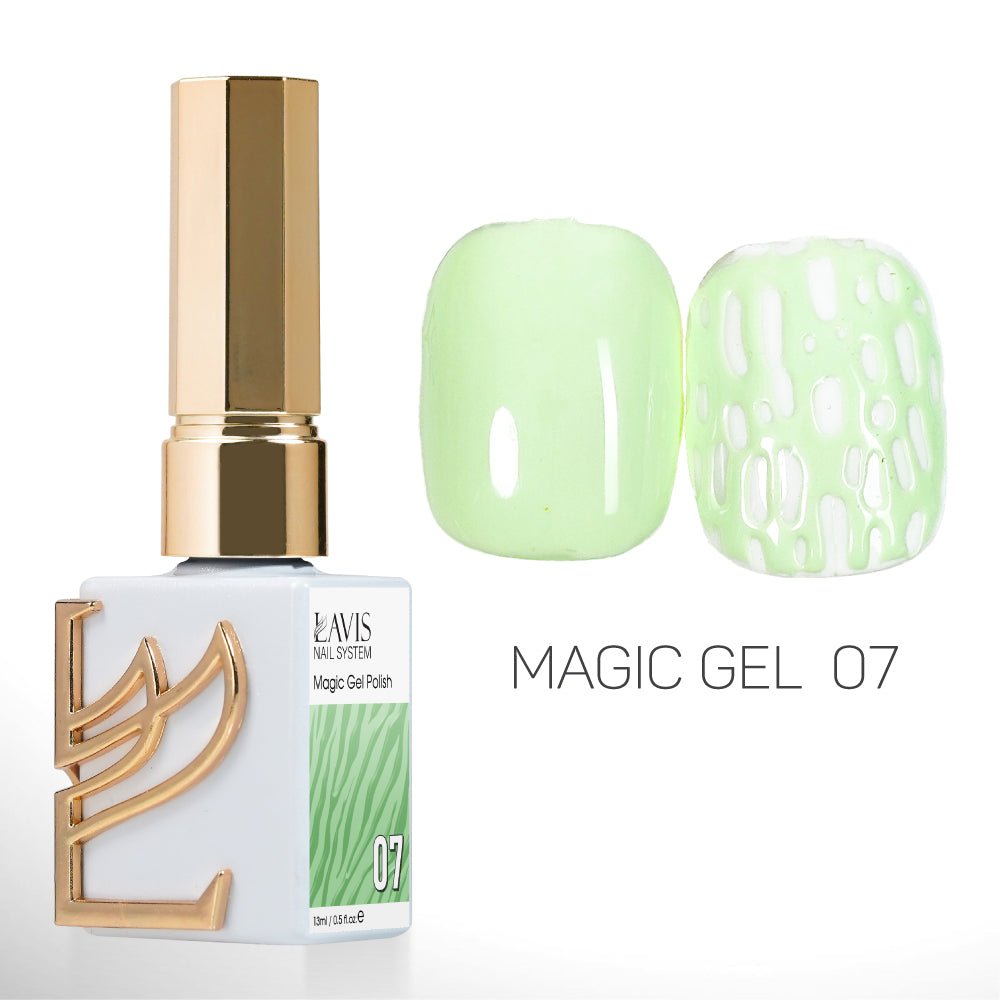 LAVIS Magic Gel Set 12 Colors - 0.5 oz - DTK Nail Supply