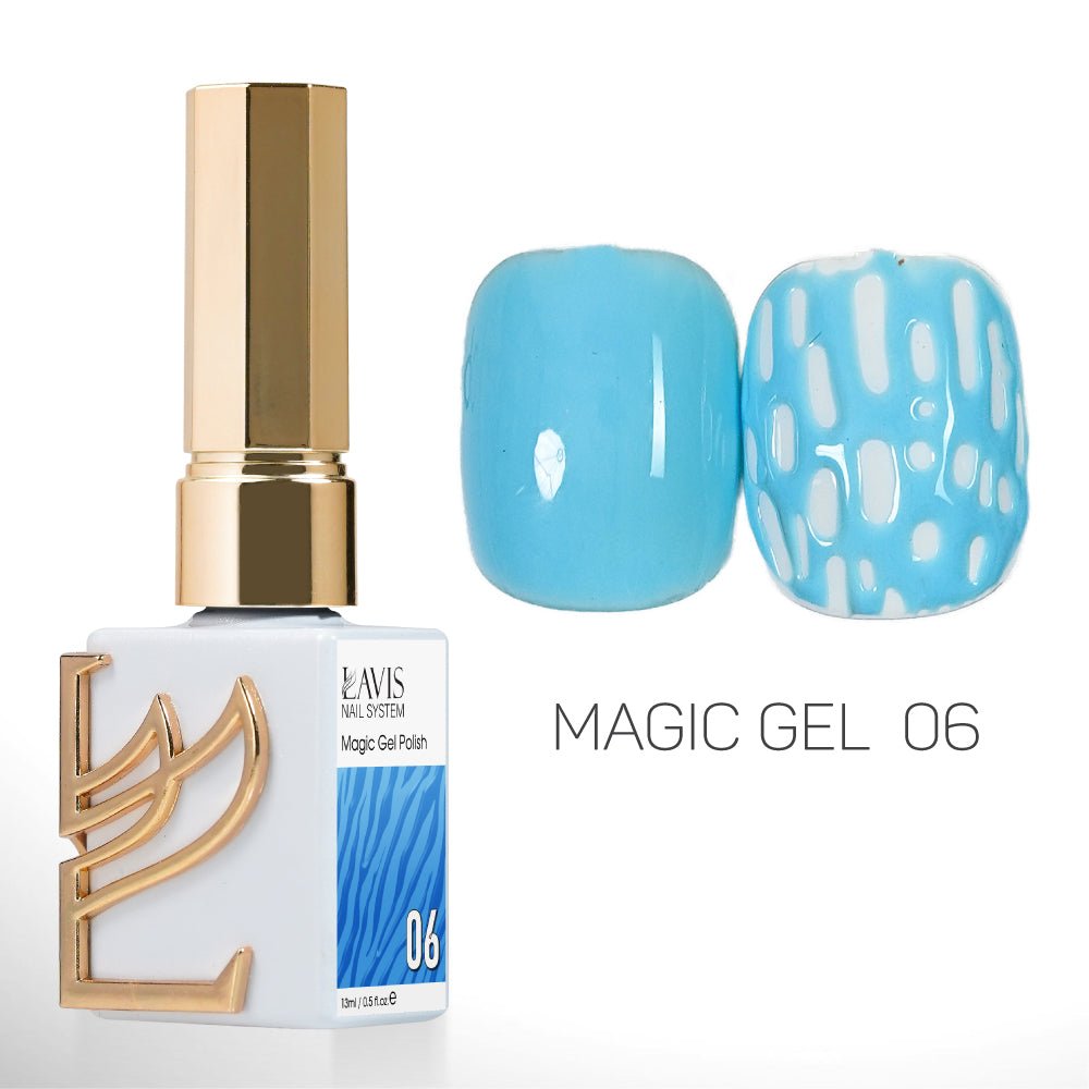 LAVIS Magic Gel Set 12 Colors - 0.5 oz - DTK Nail Supply