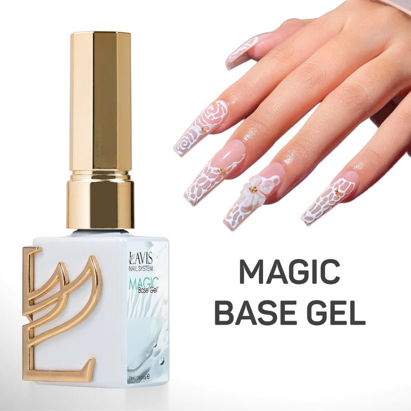 LAVIS Magic Gel Set 12 Colors - 0.5 oz - DTK Nail Supply