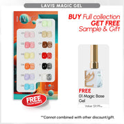 LAVIS Magic Gel Set 12 Colors - 0.5 oz - DTK Nail Supply