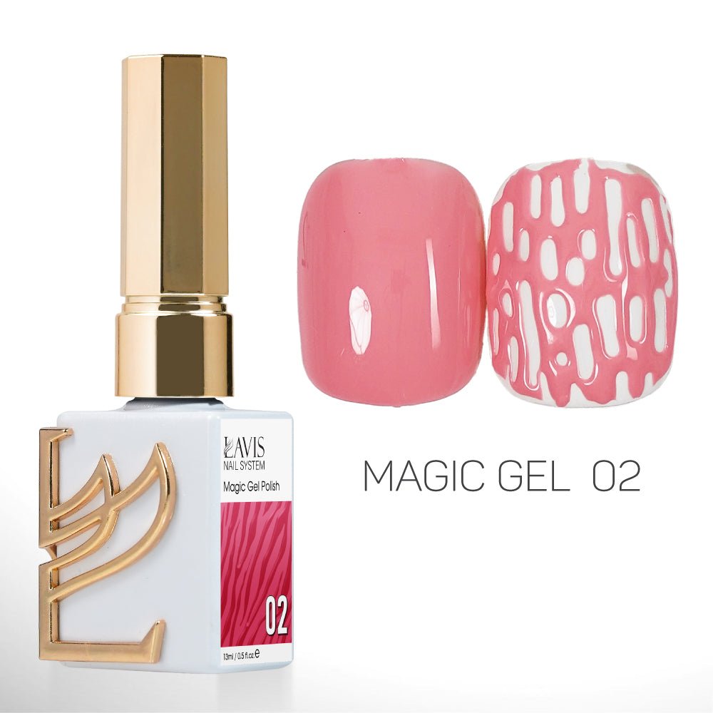 LAVIS Magic Gel Set 12 Colors - 0.5 oz - DTK Nail Supply