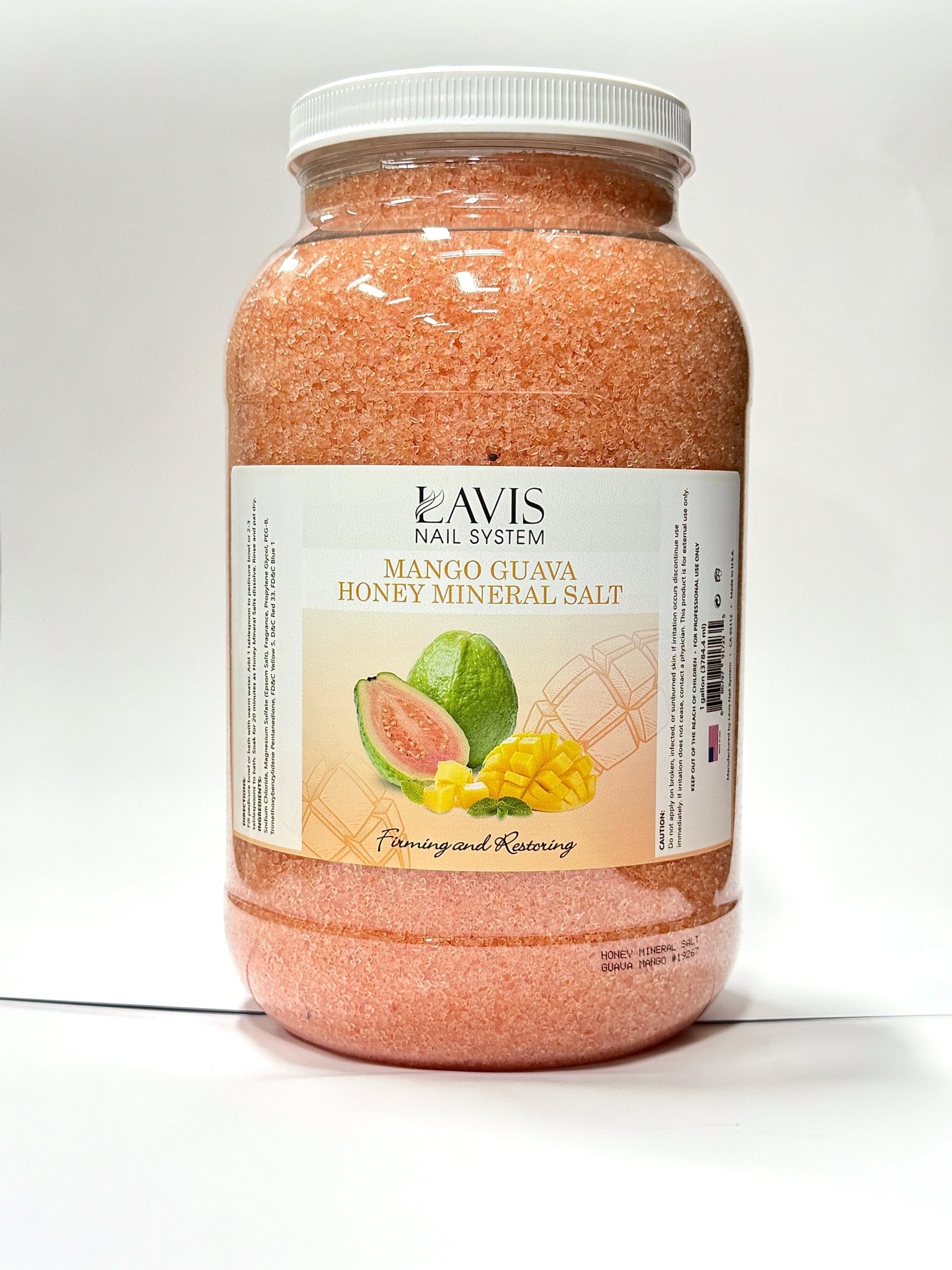 LAVIS - Mango Guava Honey Mineral Salt - 1 gallon - DTK Nail Supply