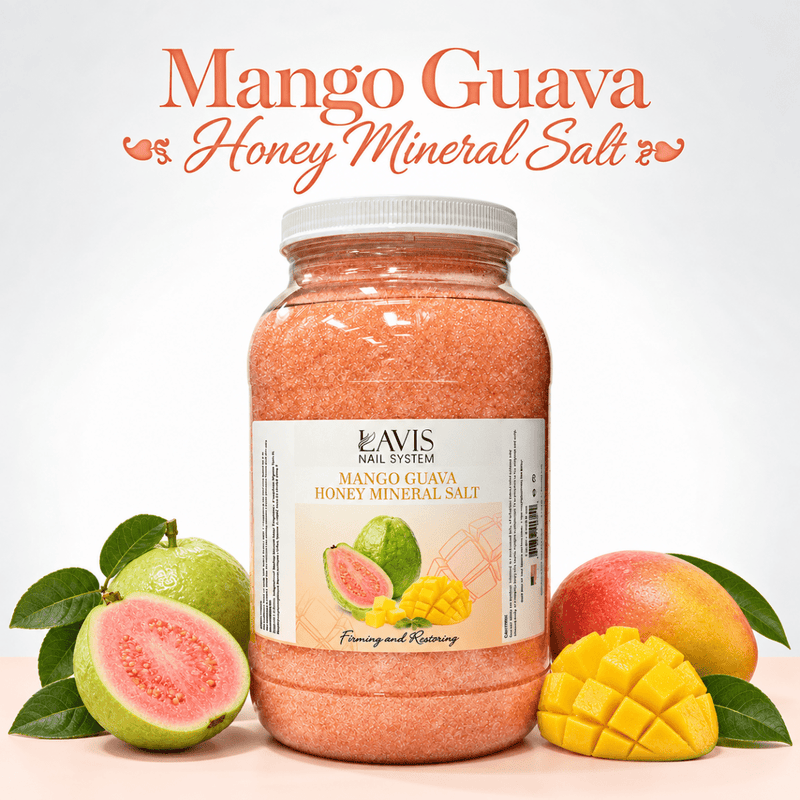 LAVIS Mango Guava Honey Mineral Salt — 1-Gallon Salon Soak Prep - DTK Nail Supply