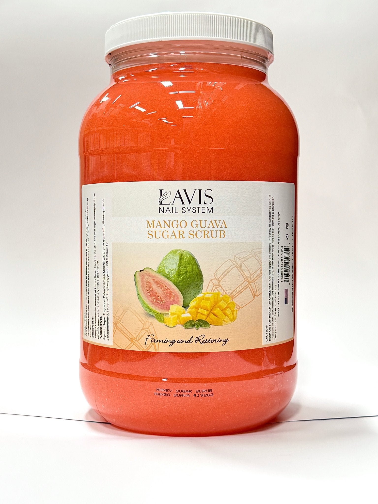 LAVIS - Mango Guava - Sugar Scrub for Pedicure - 1 gallon - DTK Nail Supply