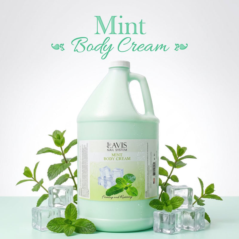 LAVIS Mint Foot Massage Lotion — 1-Gallon Salon Closing Refill - DTK Nail Supply