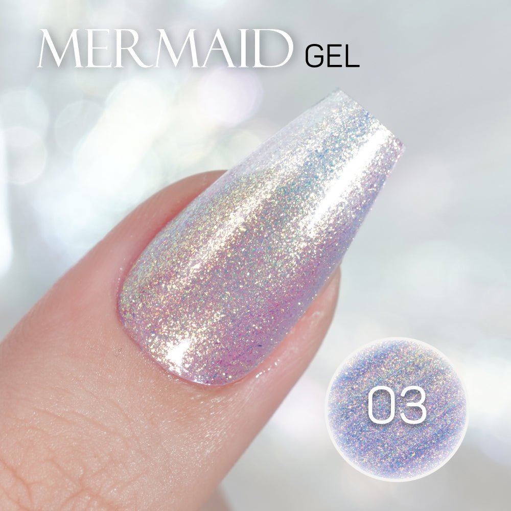 LAVIS MM03 - Gel Polish 0.5oz - Mermaid Lagoon Glitter Collection - DTK Nail Supply