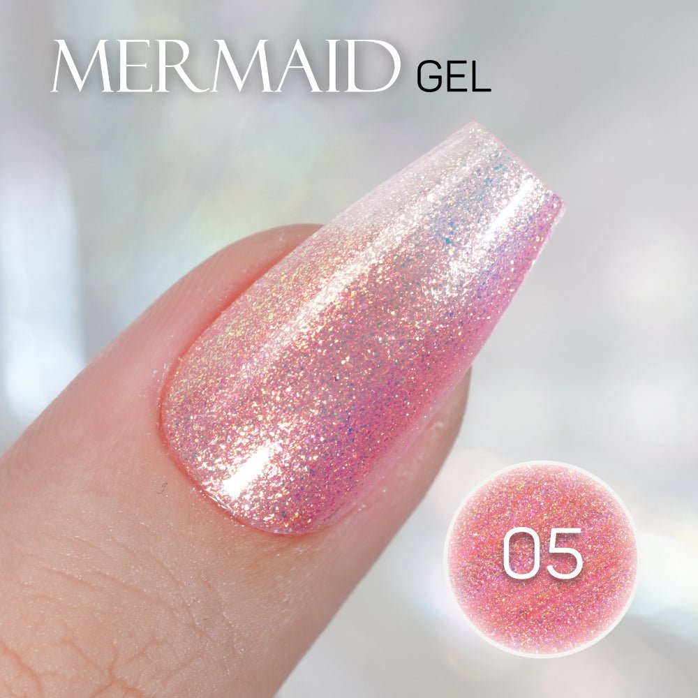 LAVIS MM05 - Gel Polish 0.5oz - Mermaid Lagoon Glitter Collection - DTK Nail Supply