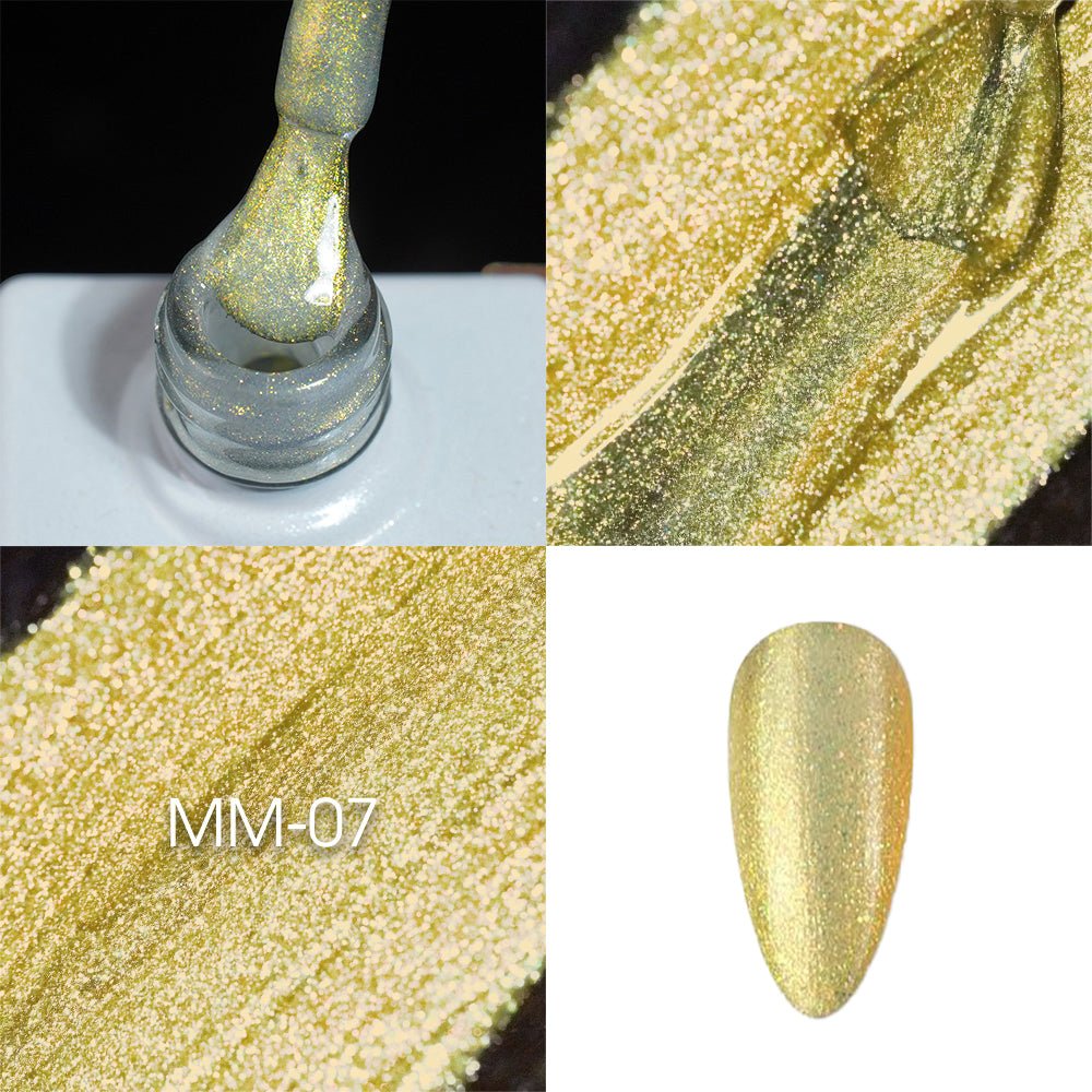 LAVIS MM07 - Gel Polish 0.5oz - Mermaid Lagoon Glitter Collection - DTK Nail Supply
