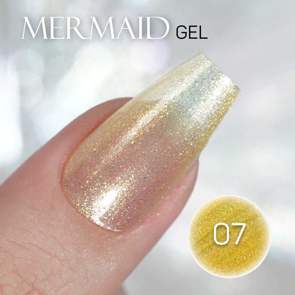 LAVIS MM07 - Gel Polish 0.5oz - Mermaid Lagoon Glitter Collection - DTK Nail Supply