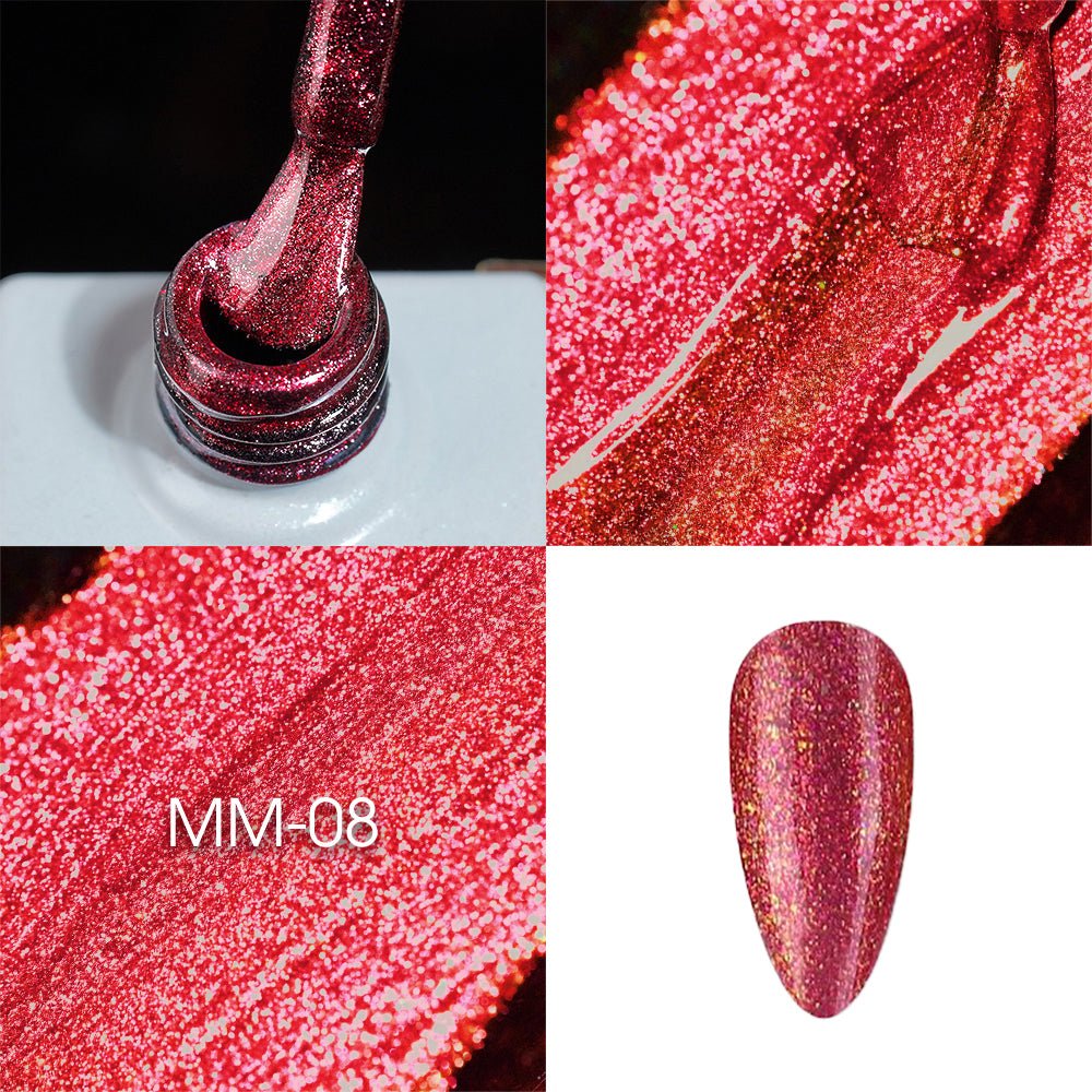 LAVIS MM08 - Gel Polish 0.5oz - Mermaid Lagoon Glitter Collection - DTK Nail Supply