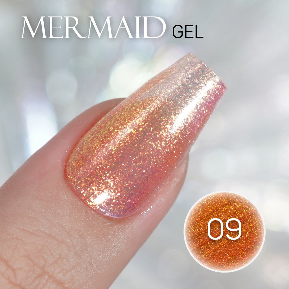 LAVIS MM09 - Gel Polish 0.5oz - Mermaid Lagoon Glitter Collection - DTK Nail Supply