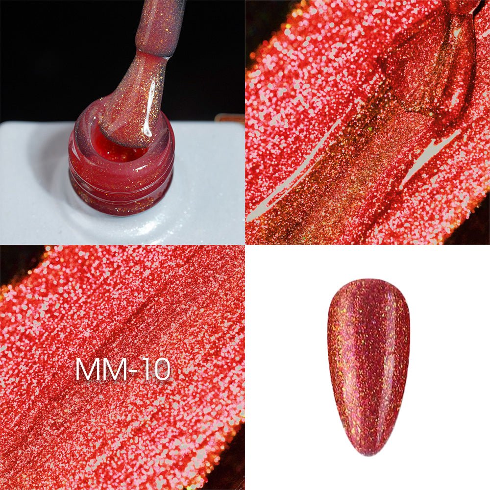 LAVIS MM10 - Gel Polish 0.5oz - Mermaid Lagoon Glitter Collection - DTK Nail Supply